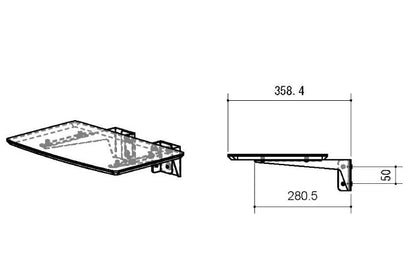 壁寄せテレビスタンド用 WS-F820用 棚板 WS-F820SH-W テレビ台 テレビボード(代引不可)