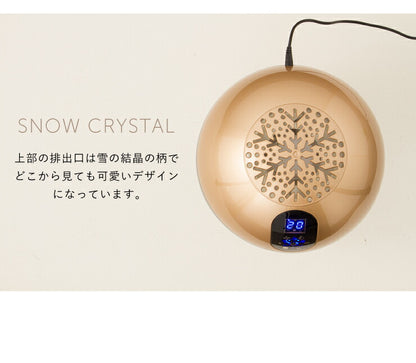 空気清浄機 小型 バイオナースボール DX「水で空気を洗う」 アロマ空気清浄機 大容量 除菌 消臭付 タイマー機能 PM2.5 対応 花粉 黄砂 LEDライト シャンパンゴールド ウッドスタイル 水空気洗浄器 ソウイジャパン