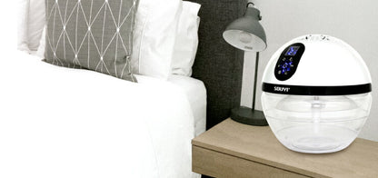 空気清浄機 小型 バイオナースボール DX「水で空気を洗う」 アロマ空気清浄機 大容量 除菌 消臭付 タイマー機能 PM2.5 対応 花粉 黄砂 LEDライト シャンパンゴールド ウッドスタイル 水空気洗浄器 ソウイジャパン