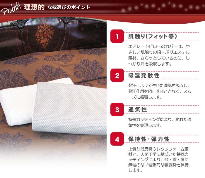 rexa × Francebed　フランスベッド エアレートピロー　スタンダードモデル　まくら　寝具　ピロー