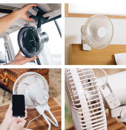 siroca シロカ コードレス 扇風機 ポータブルファン ANDON アンドン IP44対応 アウトドア キャンプ 吊り下げ クリップ ANDON FAN SF-PC171