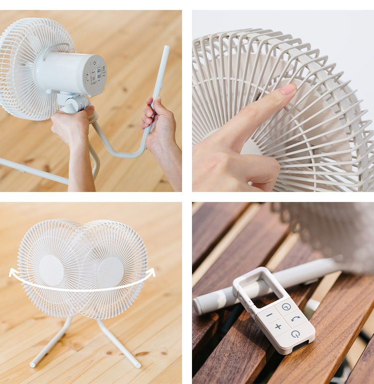 siroca シロカ コードレス 扇風機 ポータブルファン ANDON アンドン IP44対応 アウトドア キャンプ 吊り下げ クリップ ANDON FAN SF-PC171