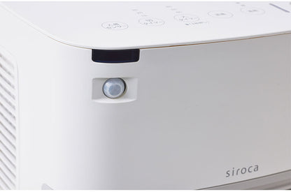シロカ 人感センサー付き 大風量セラミックファンヒーター SH-CF131 siroca ホワイト
