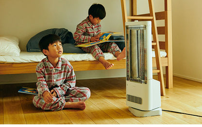 シロカ 足元ファンヒーター付き 遠赤外線暖房機 にこポカ SH-FC131 ホワイト siroca 省エネ 切タイマー機能 首振り ぬくもり持続