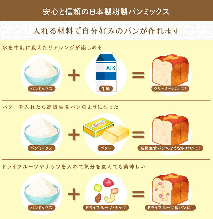 siroca シロカ 贅沢食パンミックス 糖質オフ SHB-MIX3000 ベーカリー用 パンミックス 食パン ベーカリー ホームベーカリー 粉