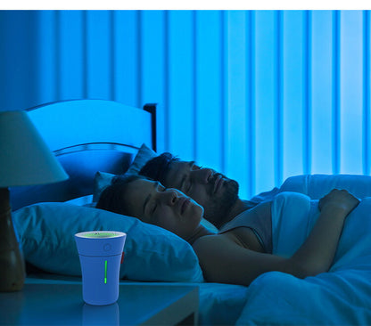 BONECO ボネコ 超音波加湿器 U50 blue オフィス 車内 コンパクト 加湿器 LED付 200ml 乾燥 対策 潤い 冬 インテリア おしゃれ 超音波式 インテリアライト 小型 加湿 ナイトライト