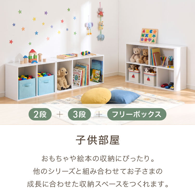 カラーボックス 2段 固定棚 幅42 奥行29 高さ60 木製 本棚 収納ボックス 収納 二段 書棚 BOX テレビ台 収納用品 押入れ収納 組み合わせ