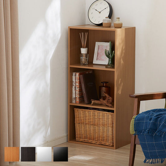 カラーボックス 3段 幅42 奥行29 高さ89 木製 本棚 収納ボックス 収納 三段 書棚 テレビ台 BOX 収納用品 押入れ収納