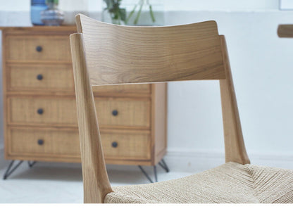 【同色2脚セット】ペーパーコード ダイニングチェア 木製 木脚 ACE-73 東谷 スツール チェア チェアー 椅子 イス 背もたれなし おしゃれ リゾート アジアン シンプル ナチュラル ブラウン 新生活(代引不可)