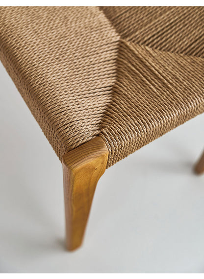 ペーパーコード ベンチ 幅105cm ダイニングベンチ 長椅子 チェア チェアー 椅子 イス 背もたれなし おしゃれ 木製 木脚 リゾート アジアン シンプル ナチュラル ブラウン(代引不可)