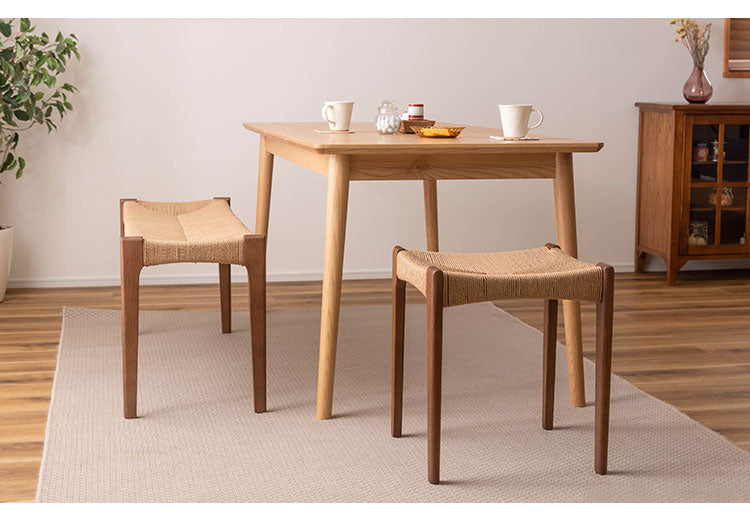 ペーパーコード ベンチ 幅105cm ダイニングベンチ 長椅子 チェア チェアー 椅子 イス 背もたれなし おしゃれ 木製 木脚 リゾート アジアン シンプル ナチュラル ブラウン(代引不可)