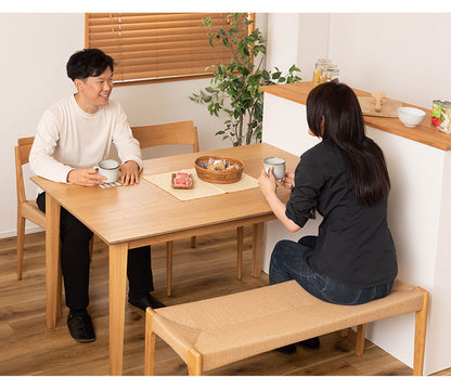 ペーパーコード ベンチ 幅105cm ダイニングベンチ 長椅子 チェア チェアー 椅子 イス 背もたれなし おしゃれ 木製 木脚 リゾート アジアン シンプル ナチュラル ブラウン(代引不可)