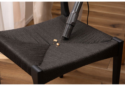 ペーパーコードチェア ダイニングチェア イス 椅子 いす ペーパーコード 天然木 アッシュ ウレタン塗装 ブラック 黒 シンプル ナチュラル 北欧 インテリア おしゃれ 新生活 一人暮らし(代引不可)