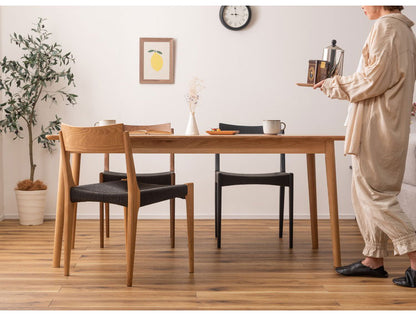 ペーパーコードチェア ダイニングチェア イス 椅子 いす ペーパーコード 天然木 アッシュ ウレタン塗装 ブラック 黒 シンプル ナチュラル 北欧 インテリア おしゃれ 新生活 一人暮らし(代引不可)