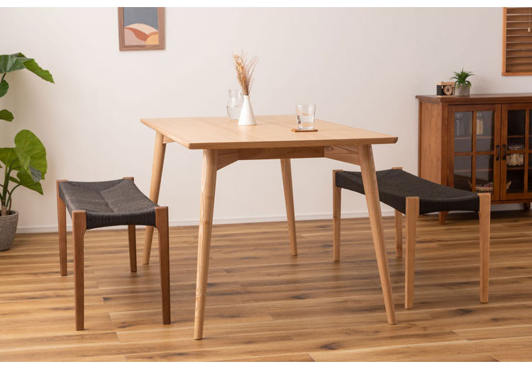 ペーパーコードベンチ ベンチ チェア イス 椅子 いす ペーパーコード 天然木 アッシュ ウレタン塗装 ブラック 黒 シンプル ナチュラル 北欧 シック インテリア 一人暮らし おしゃれ(代引不可)