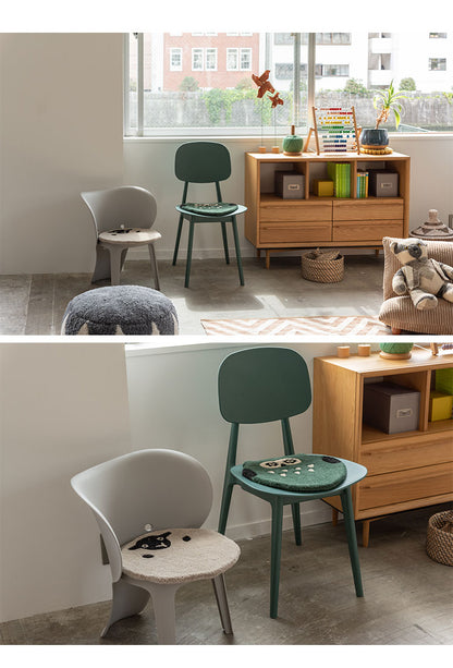 ミニチェア 組立式 イエロー ANM-11CYE 東谷 AZUMAYA チェア 椅子 小さい ゾウ 象 黄色 イエロー グレー 白 ホワイト キッズ 子ども こども かわいい シンプル(代引不可)