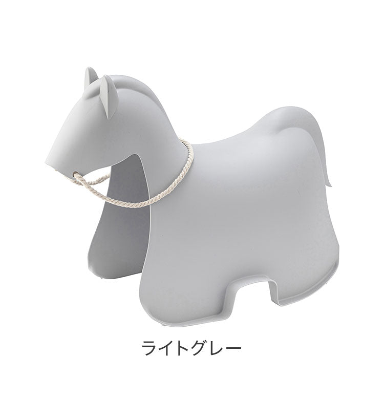 ホース スツール スツール 椅子 イス いす おしゃれ 北欧 ポリプロピレン プラスチック アニマル 馬 ホース 腰かけ ブラック ライトグレー 一人暮らし かわいい(代引不可)