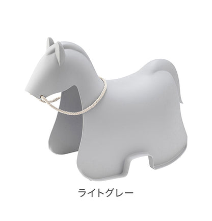 ホース スツール スツール 椅子 イス いす おしゃれ 北欧 ポリプロピレン プラスチック アニマル 馬 ホース 腰かけ ブラック ライトグレー 一人暮らし かわいい(代引不可)