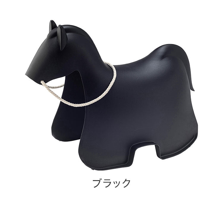 ホース スツール スツール 椅子 イス いす おしゃれ 北欧 ポリプロピレン プラスチック アニマル 馬 ホース 腰かけ ブラック ライトグレー 一人暮らし かわいい(代引不可)