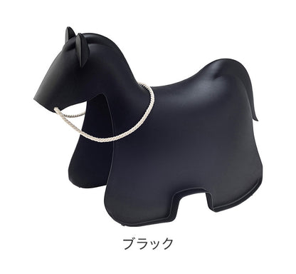 ホース スツール スツール 椅子 イス いす おしゃれ 北欧 ポリプロピレン プラスチック アニマル 馬 ホース 腰かけ ブラック ライトグレー 一人暮らし かわいい(代引不可)