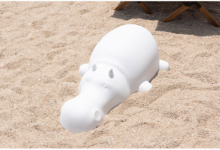 ヒッポー スツール スツール 椅子 イス いす おしゃれ 北欧 ポリプロピレン プラスチック アニマル カバ ヒポポタマス 腰かけ モスグレー ホワイト 一人暮らし かわいい(代引不可)