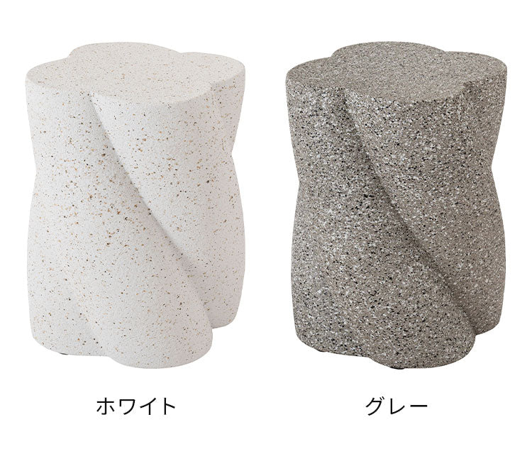 サイドテーブル AST-60 東谷 サイドテーブル テラゾー柄 おしゃれ オブジェ ナイトテーブル ソファサイド グレー モダン ベッドサイド ミニテーブル ストーン 大理石調 ツイスト 石 灰色 マーブル(代引不可)