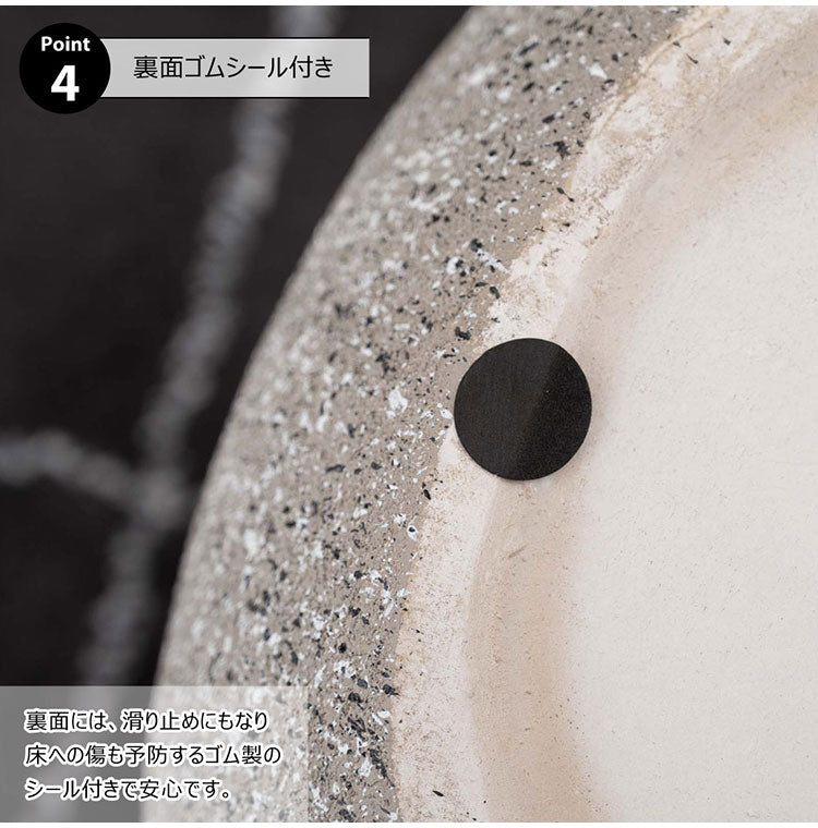 サイドテーブル AST-62 東谷 サイドテーブル テラゾー柄 おしゃれ オブジェ ナイトテーブル ソファサイド グレー モダン ベッドサイド ミニテーブル ストーン 大理石調 カーブ 曲線 石 灰色 マーブル(代引不可)