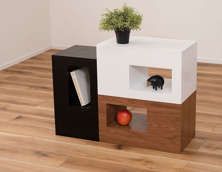 サイドテーブル スツール おしゃれ スリム 収納 幅30 センターテーブル テーブル 椅子 いす ラック 耐荷重80 モダン 北欧 シンプル 木製(代引不可)