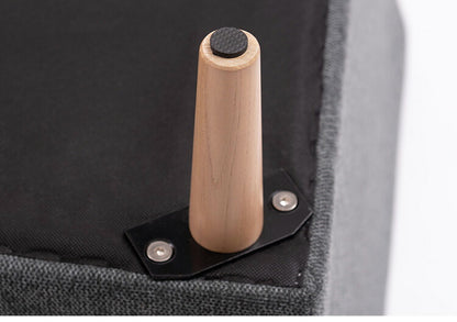 ソファ 2P 2人掛け 脚付き クッション シンプル ライトグレー ダークグレー 天然木 お洒落 北欧 曲線 簡単組立(代引不可)