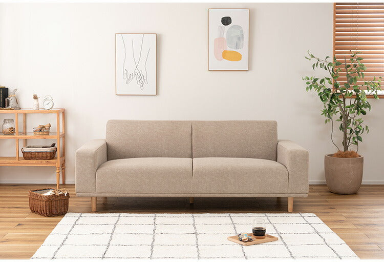 ソファ(本体)【脚別売】CL-175 東谷 ソファ ソファー 幅183cm ワイド 大きめ 二人掛け 三人掛け ファブリック 脚部 取り外し 付け替え シンプル 北欧 新生活 おしゃれ ナチュラル(代引不可)