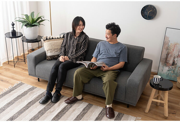 ソファ(本体)【脚別売】CL-175 東谷 ソファ ソファー 幅183cm ワイド 大きめ 二人掛け 三人掛け ファブリック 脚部 取り外し 付け替え シンプル 北欧 新生活 おしゃれ ナチュラル(代引不可)