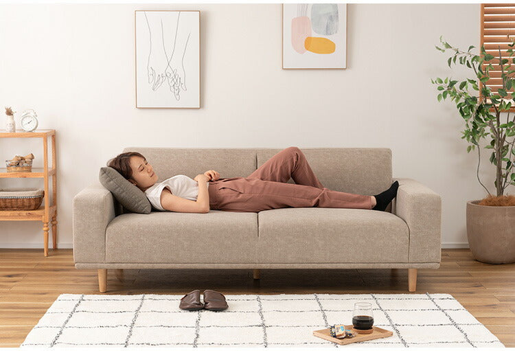 ソファ(本体)【脚別売】CL-175 東谷 ソファ ソファー 幅183cm ワイド 大きめ 二人掛け 三人掛け ファブリック 脚部 取り外し 付け替え シンプル 北欧 新生活 おしゃれ ナチュラル(代引不可)