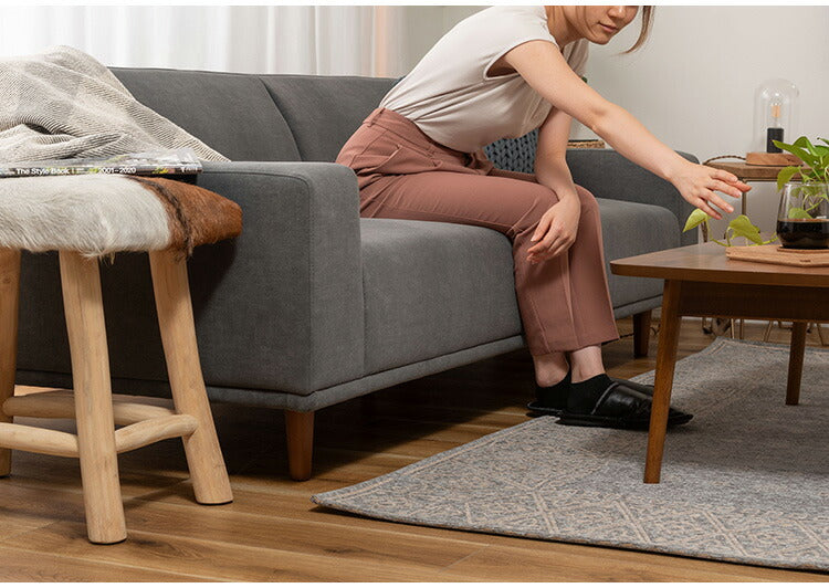 ソファ(本体)【脚別売】CL-175 東谷 ソファ ソファー 幅183cm ワイド 大きめ 二人掛け 三人掛け ファブリック 脚部 取り外し 付け替え シンプル 北欧 新生活 おしゃれ ナチュラル(代引不可)