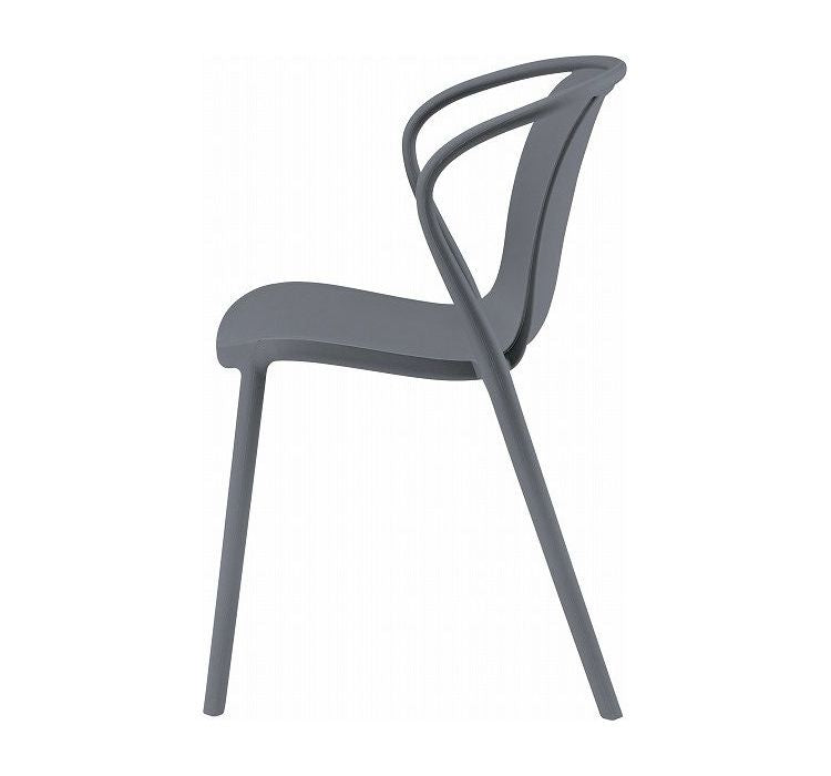 ダイニングチェア チェア チェアー 椅子 イス いす おしゃれ 白 肘付き アームレスト 背もたれ スタッキング 積み重ね可能 ポリプロピレン グレー ホワイト シンプル(代引不可)