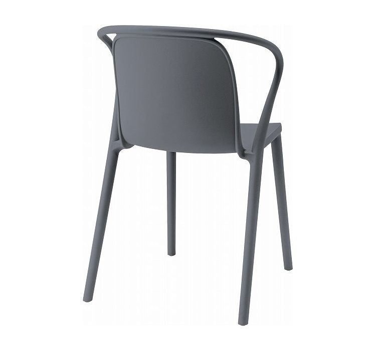 ダイニングチェア チェア チェアー 椅子 イス いす おしゃれ 白 肘付き アームレスト 背もたれ スタッキング 積み重ね可能 ポリプロピレン グレー ホワイト シンプル(代引不可)