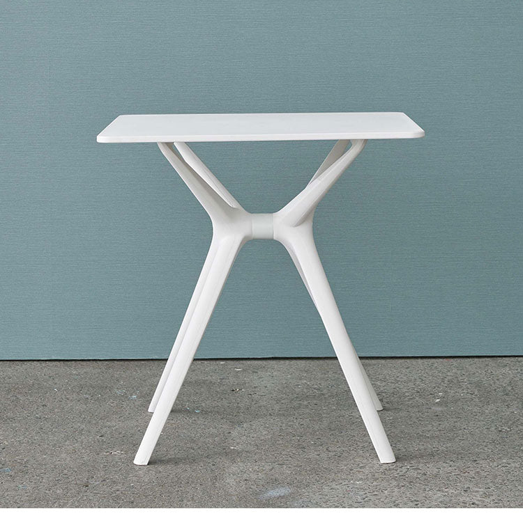 テーブル ダイニングテーブル カフェテーブル 正方形 四角 ポリプロピレン カフェ おしゃれ ホワイト/ブラック 黒 白 キッズ 子供(代引不可)