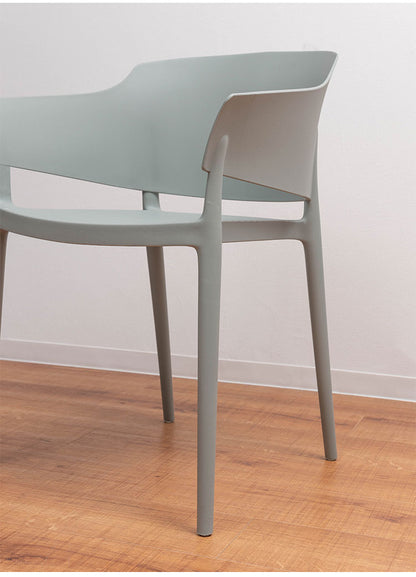 アームチェア ダイニングチェア チェア チェアー ダイニング おしゃれ 北欧 アーム付き 椅子 イス 背もたれ スタッキング 積み重ね ポリプロピレン モスグレー ライトグリーン ホワイト シンプル(代引不可)