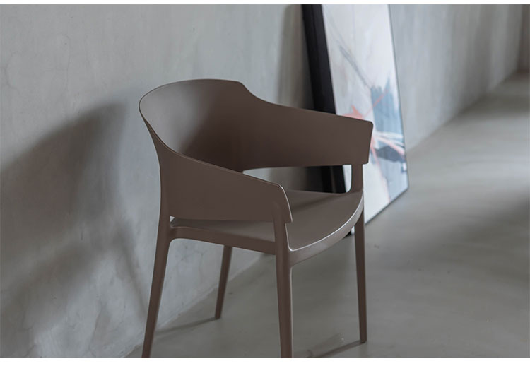 アームチェア ダイニングチェア チェア チェアー ダイニング おしゃれ 北欧 アーム付き 椅子 イス 背もたれ スタッキング 積み重ね ポリプロピレン モスグレー ライトグリーン ホワイト シンプル(代引不可)