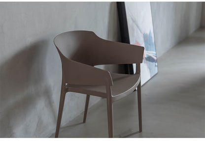 アームチェア ダイニングチェア チェア チェアー ダイニング おしゃれ 北欧 アーム付き 椅子 イス 背もたれ スタッキング 積み重ね ポリプロピレン モスグレー ライトグリーン ホワイト シンプル(代引不可)