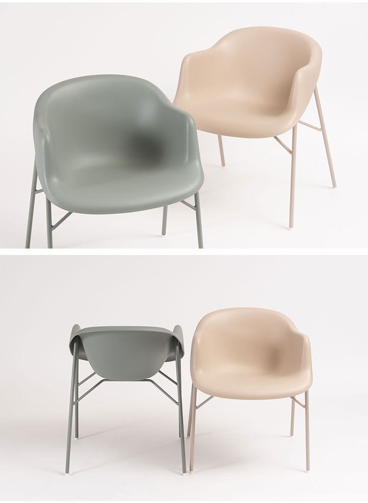 アームチェア ダイニングチェア おしゃれ 北欧 チェアー 椅子 イス アームチェア 肘付き 肘掛け付き 防水 撥水 プラスチック シンプル モダン ベージュ グリーン(代引不可)