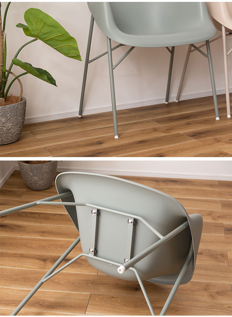 アームチェア ダイニングチェア おしゃれ 北欧 チェアー 椅子 イス アームチェア 肘付き 肘掛け付き 防水 撥水 プラスチック シンプル モダン ベージュ グリーン(代引不可)