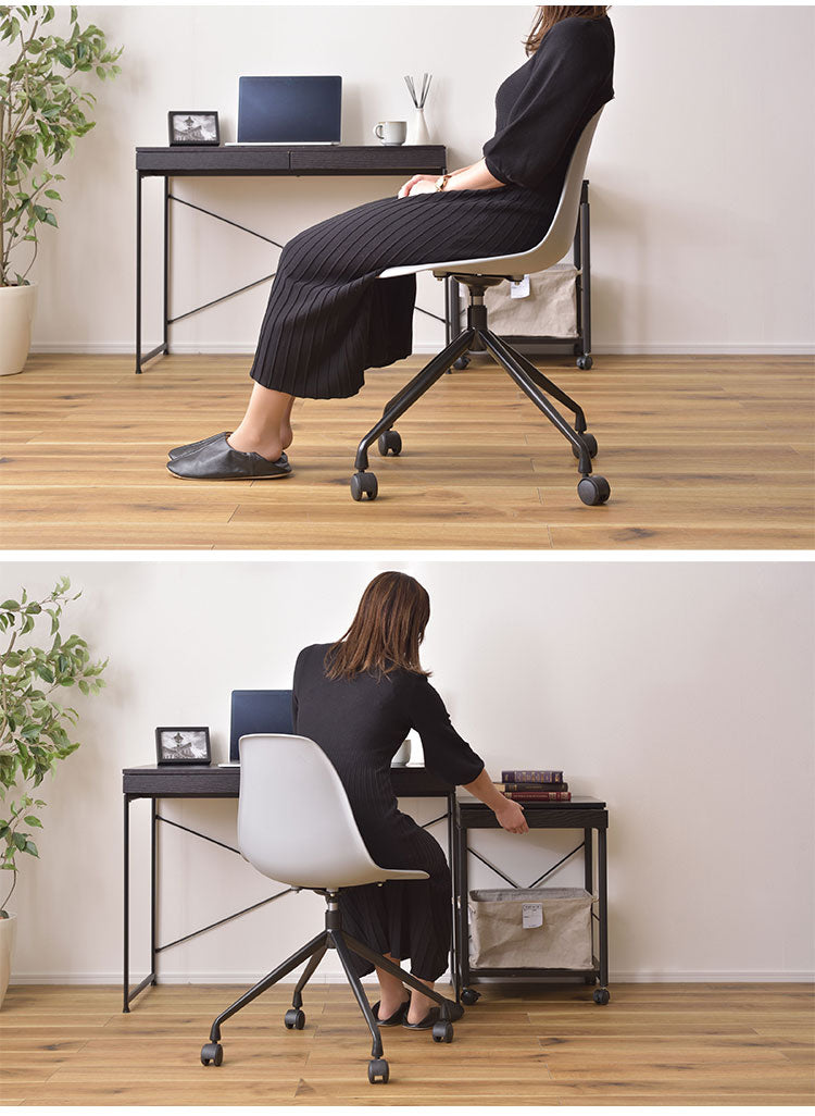 チェア 回転チェア デスクチェア オフィスチェア 座面回転 キャスター付き 移動可能 肘なし アームレス シェル型 曲線美 スタイリッシュ シンプル おしゃれ ホワイト グレー 在宅ワーク(代引不可)