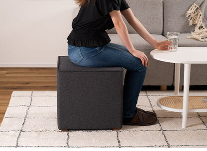 キューブスツール スツール キューブスツール 四角 キューブ シンプル ニュアンスカラー オットマン モダン おしゃれ 高さ41cm 幅40cm 木 天然木 インテリア おしゃれ 北欧 かわいい(代引不可)