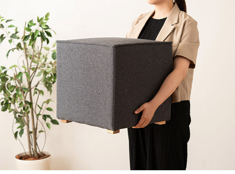 キューブスツール スツール キューブスツール 四角 キューブ シンプル ニュアンスカラー オットマン モダン おしゃれ 高さ41cm 幅40cm 木 天然木 インテリア おしゃれ 北欧 かわいい(代引不可)