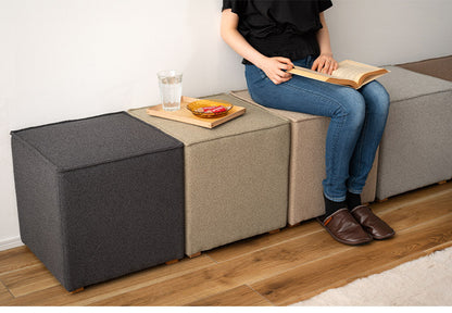 キューブスツール スツール キューブスツール 四角 キューブ シンプル ニュアンスカラー オットマン モダン おしゃれ 高さ41cm 幅40cm 木 天然木 インテリア おしゃれ 北欧 かわいい(代引不可)