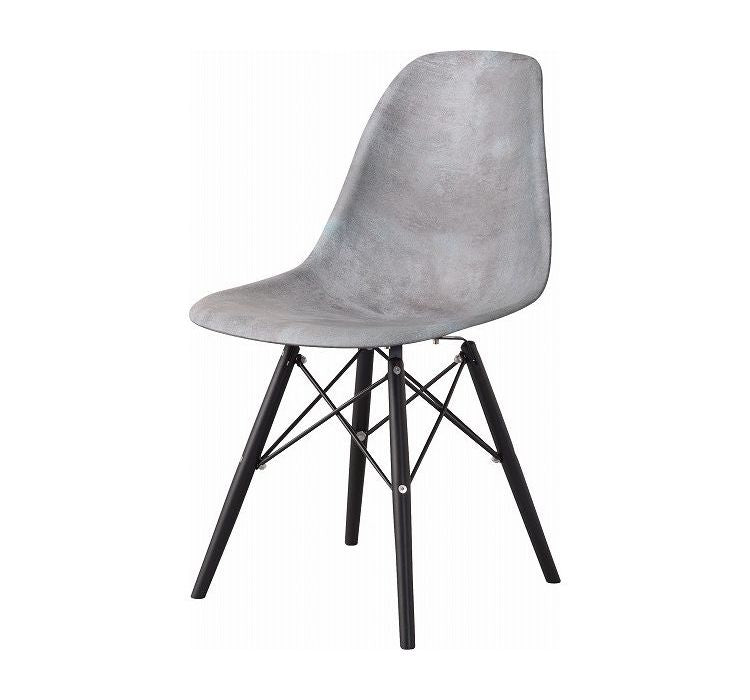 チェア チェアー 椅子 ダイニングチェア リプロダクト イームズチェア DSW ダイニング 食卓 リビング 1人掛け アームレス 肘無し モルタル柄 スタイリッシュ 重厚感 インダストリアル おしゃれ(代引不可)