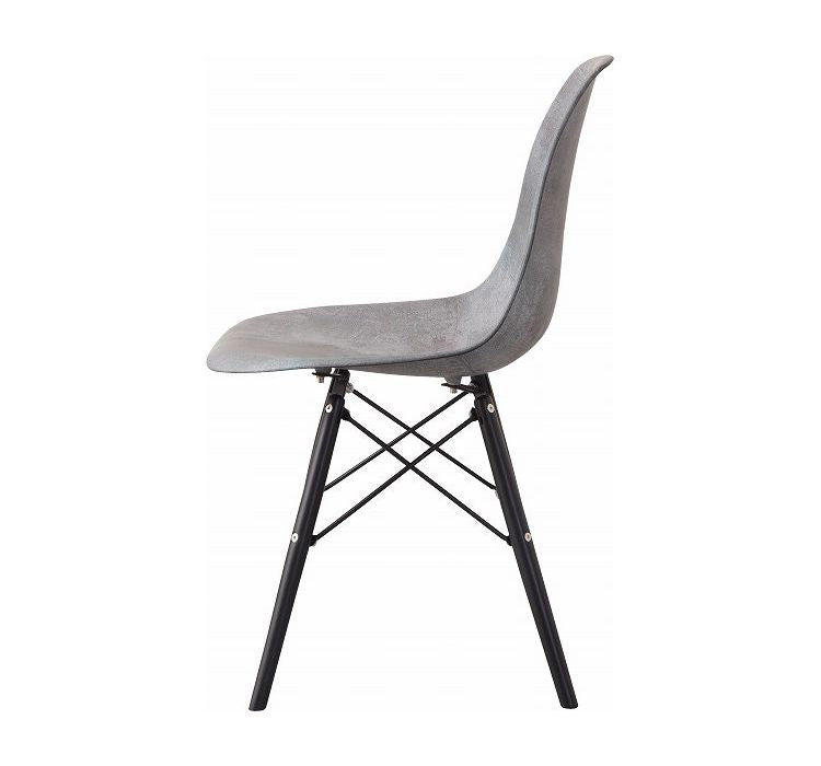 チェア チェアー 椅子 ダイニングチェア リプロダクト イームズチェア DSW ダイニング 食卓 リビング 1人掛け アームレス 肘無し モルタル柄 スタイリッシュ 重厚感 インダストリアル おしゃれ(代引不可)