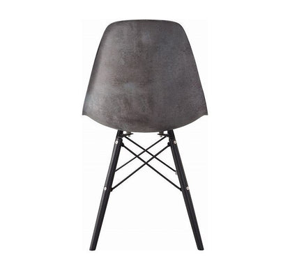 チェア チェアー 椅子 ダイニングチェア リプロダクト イームズチェア DSW ダイニング 食卓 リビング 1人掛け アームレス 肘無し モルタル柄 スタイリッシュ 重厚感 インダストリアル おしゃれ(代引不可)