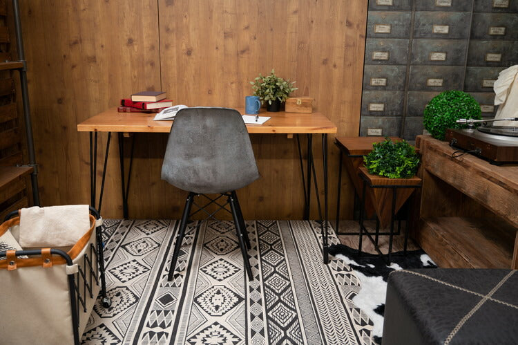 チェア チェアー 椅子 ダイニングチェア リプロダクト イームズチェア DSW ダイニング 食卓 リビング 1人掛け アームレス 肘無し モルタル柄 スタイリッシュ 重厚感 インダストリアル おしゃれ(代引不可)