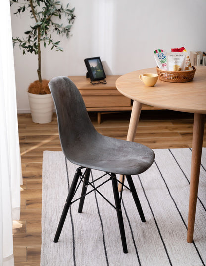 チェア チェアー 椅子 ダイニングチェア リプロダクト イームズチェア DSW ダイニング 食卓 リビング 1人掛け アームレス 肘無し モルタル柄 スタイリッシュ 重厚感 インダストリアル おしゃれ(代引不可)